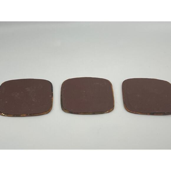 Vintage 3 Pc Set of Egyptian Goddess Leather Coasters - Picture 5 of 5